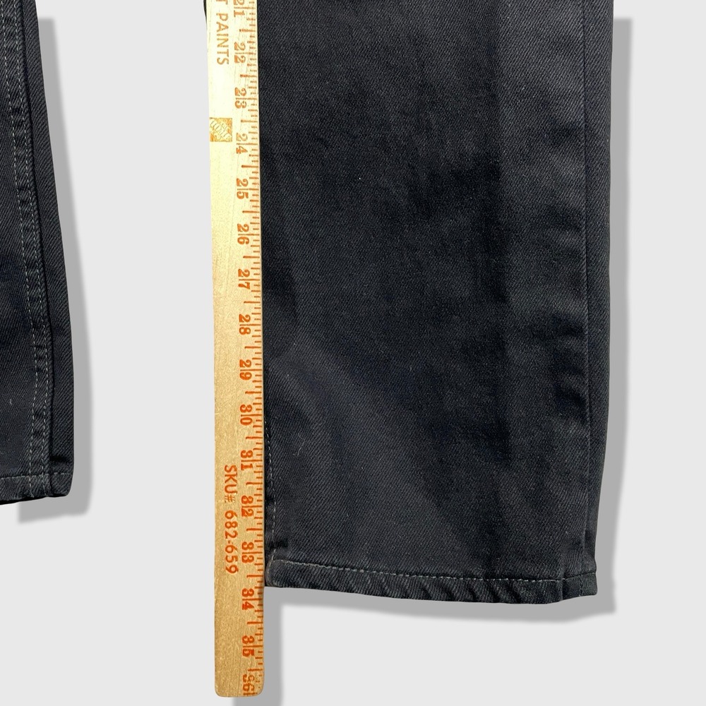 Levi's 505 Regular Fit Jeans Mens 36x34 Black Denim Classic Workwear - Picture 8 of 9